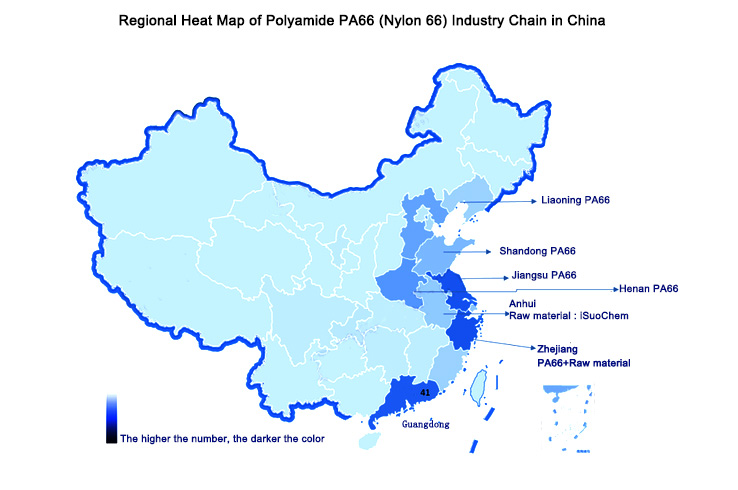 Heat map of PA66