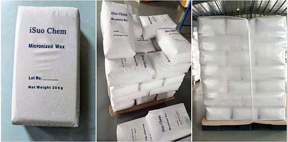 Micronized wax powder package