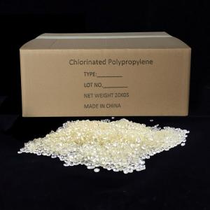 Yellowish granular chlorinated polypropylene resin