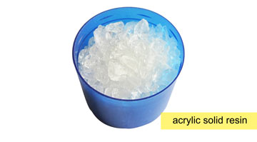What is the important indicators of acrylic solid resin?