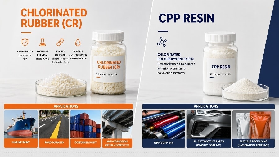 Chlorinated Rubber vs CPP Resin: A Practical Comparison for Coating, Ink and Adhesive Formulators