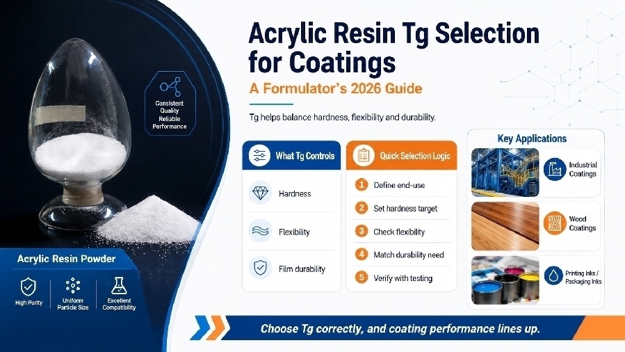Acrylic Resin Tg Selection for Coatings: A Formulator's 2026 Guide