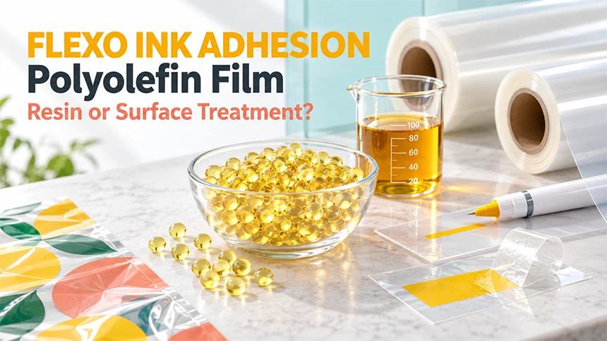 Flexo Ink Adhesion on Polyolefin Film: Resin or Surface Treatment?
